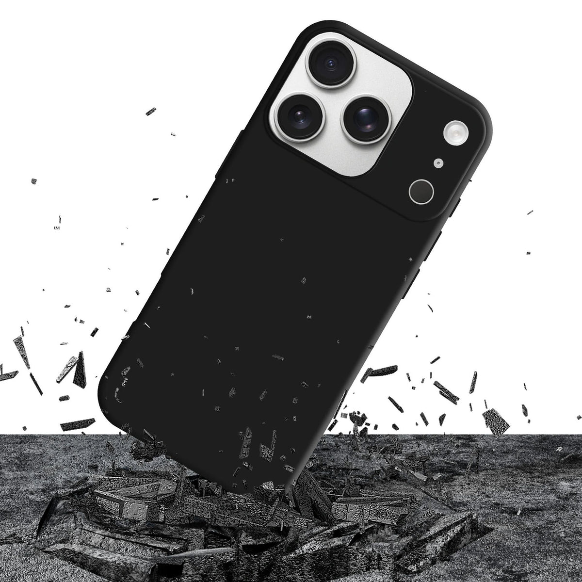 Etui 3mk Matt Case Pro na Apple iPhone 17 Pro Max - czarne matowe – zdjęcie 4