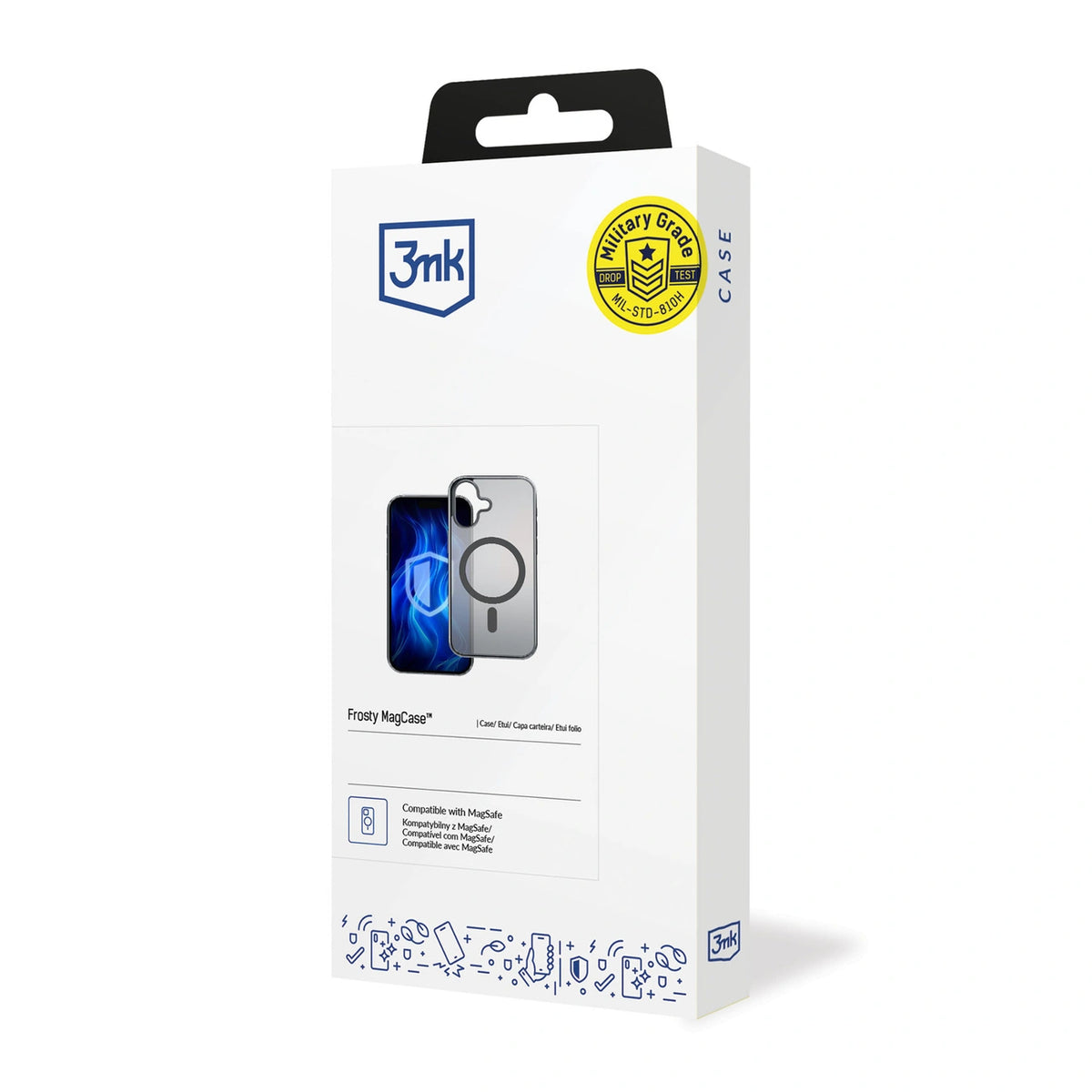 Etui 3mk Frosty MagCase na iPhone 16 Plus - czarne – zdjęcie 2