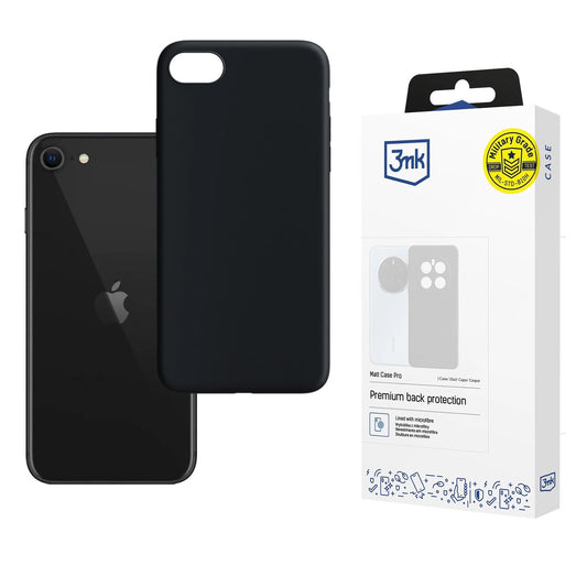 Etui 3mk Matt Case Pro na iPhone SE 2020 - czarne