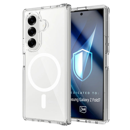 Etui 3mk Armor MagCase na Samsung Galaxy Z Fold 7 - przezroczyste