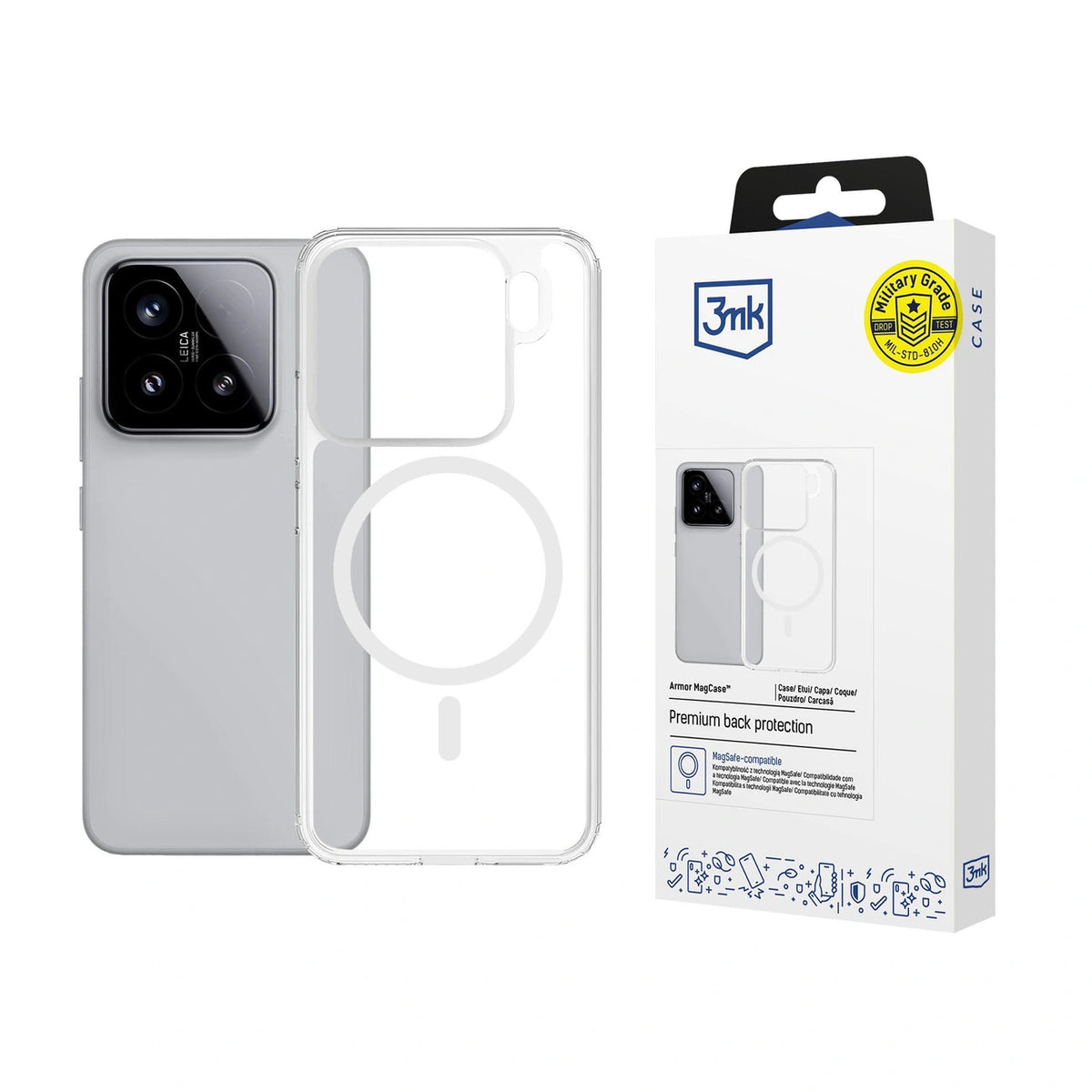 Etui 3mk Armor MagCase na Xiaomi 15 Pro - przezroczyste – zdjęcie 4
