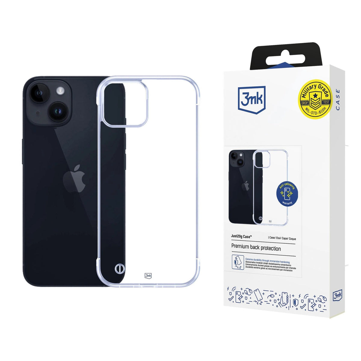 Etui 3mk Just20g Clear Case na Apple iPhone 14 - przezroczyste