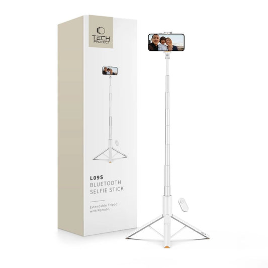 Selfie Stick Tech-Protect L09S z tripodem - biały