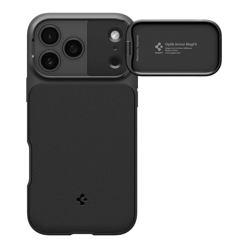 Etui Spigen Optik Armor MagSafe na iPhone 17 Pro - czarne – zdjęcie 2