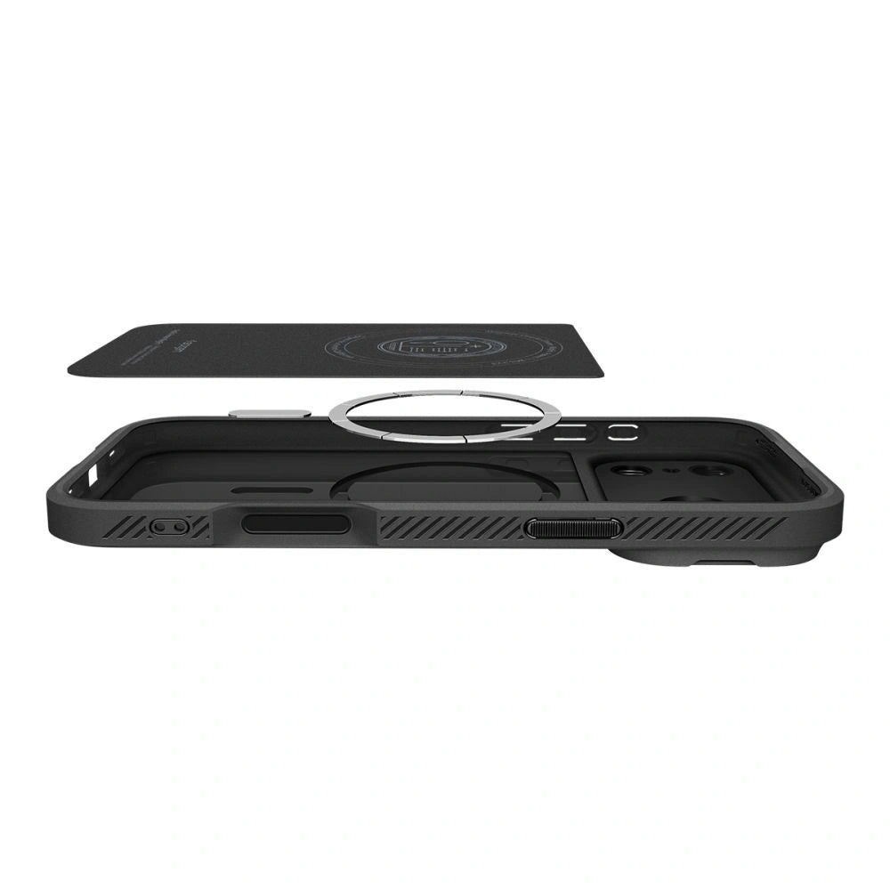 Etui Spigen Optik Armor MagSafe na iPhone 17 Pro - czarne – zdjęcie 7