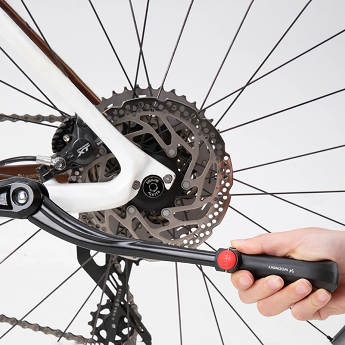 Stopka rowerowa Wozinsky WSR-01 stabilna - czarna – zdjęcie 4