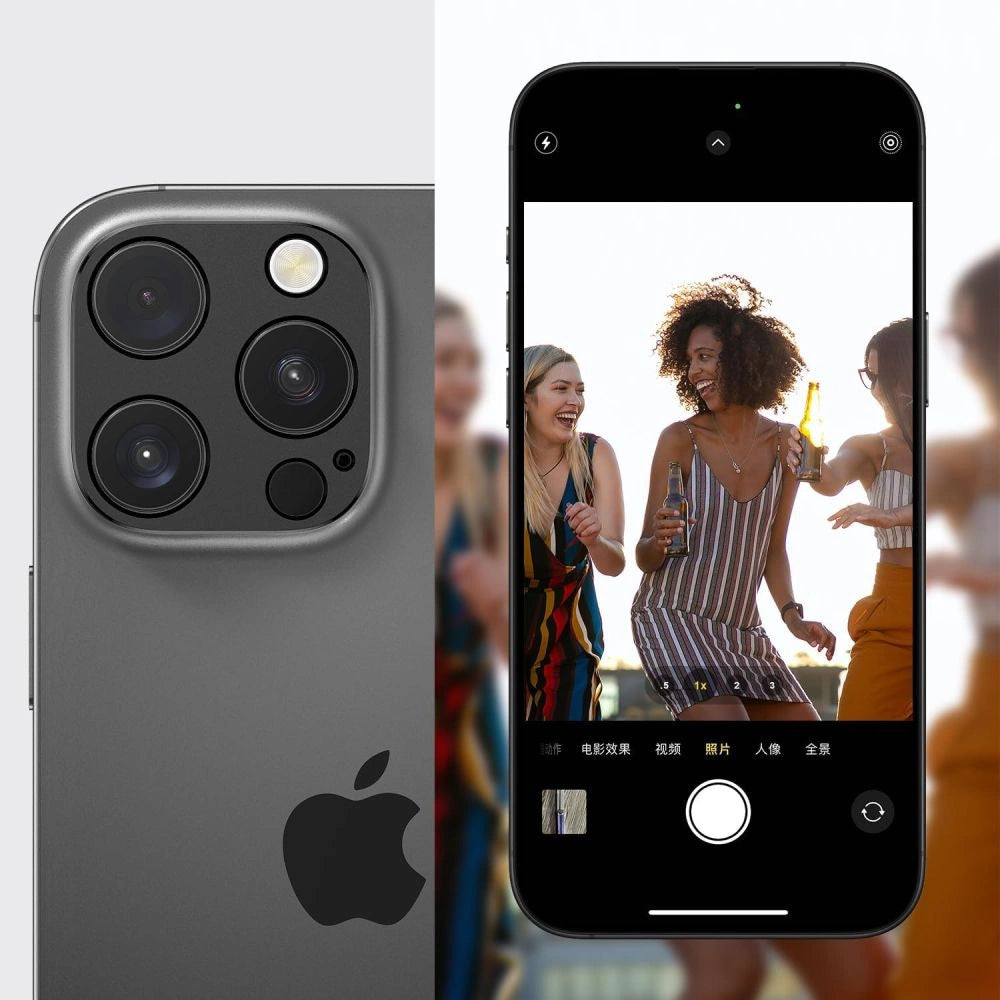Osłona apartu Tech-Protect Camalloy Fit+ na iPhone 17 Air - czarna