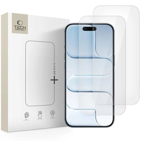 Szkło hartowane Tech-Protect Glass Fit+ na iPhone 17 Air - przezroczyste