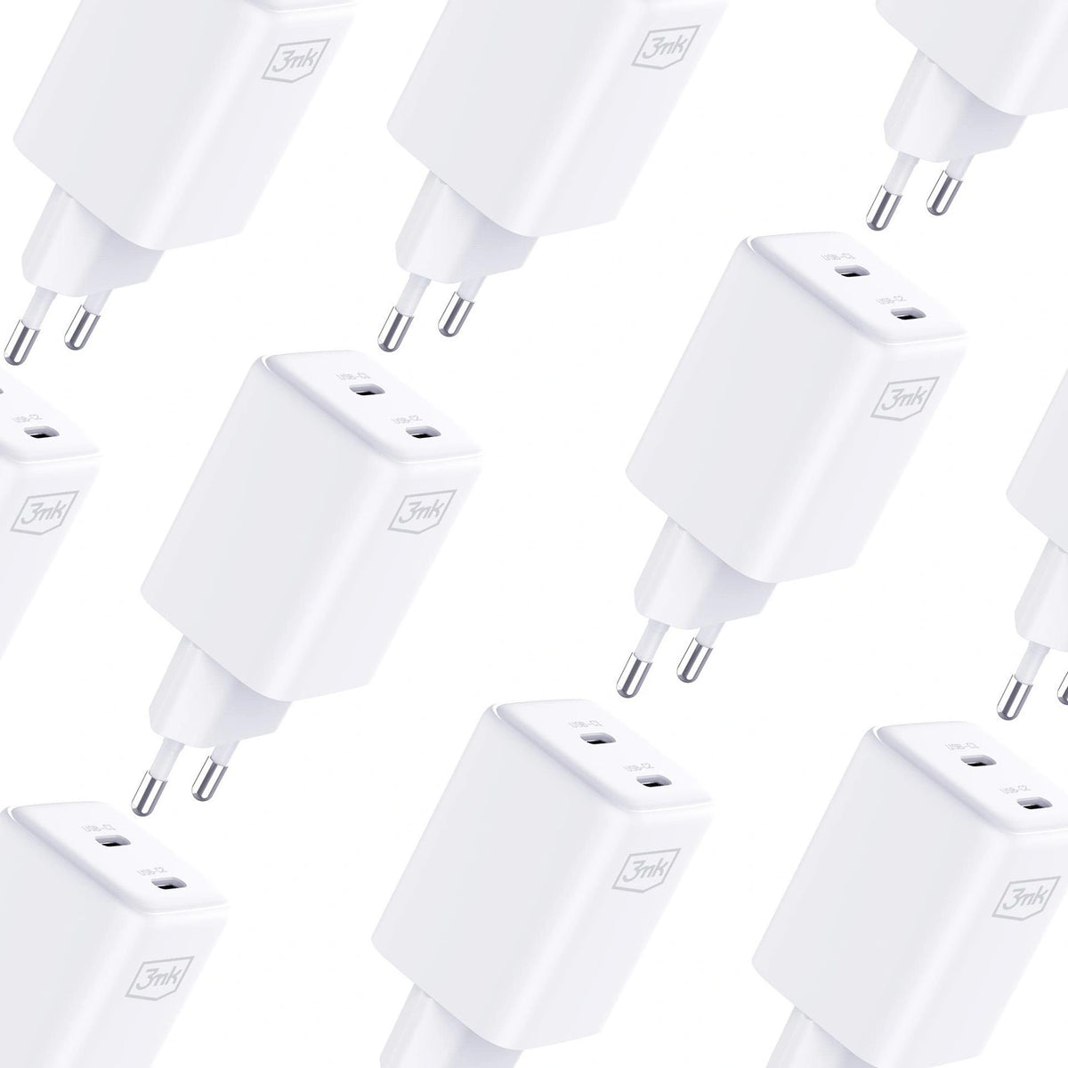 Ładowarka sieciowa 3mk Hyper Charger PD 45W QC4+ PPS 2C -Fast - biała – zdjęcie 7