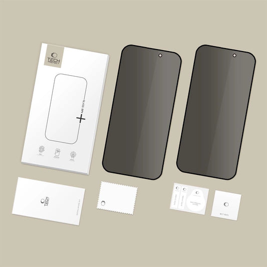Szkło prywatyzujące Tech-Protect Glass Spy+ na iPhone 16 Pro / 17 / 17 Pro