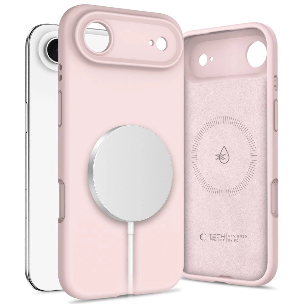 Etui Tech-Protect Silicone MagSafe na iPhone 17 Air - różowe
