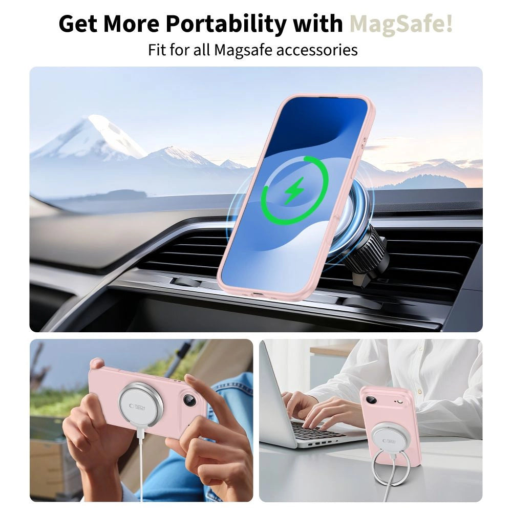 Etui Tech-Protect Silicone MagSafe na iPhone 17 Air - różowe – zdjęcie 5