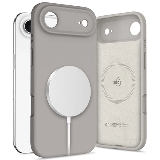Etui Tech-Protect Silicone MagSafe na iPhone 17 Air - szare