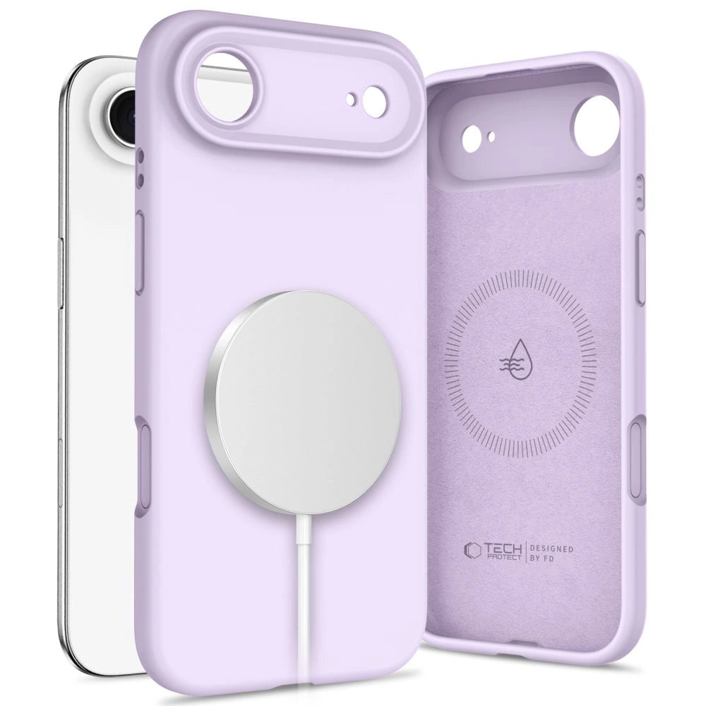 Etui Tech-Protect Silicone MagSafe na iPhone 17 Air - fioletowe