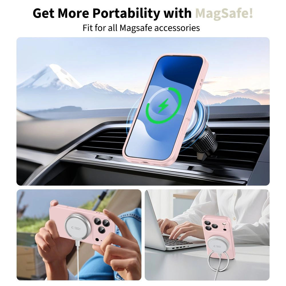 Etui Tech-Protect Silicone MagSafe naiPhone 17 Pro Max - różowe – zdjęcie 5