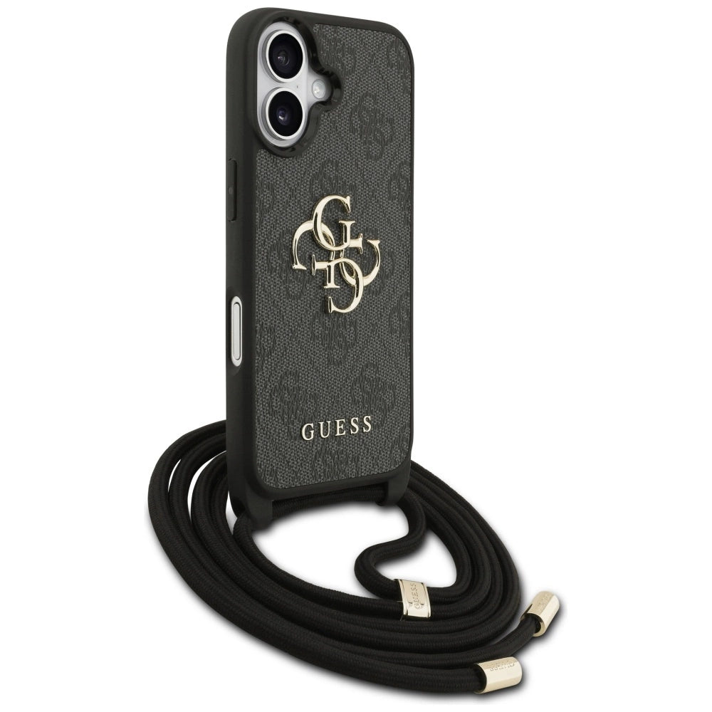Etui Guess 4G Big Logo Cord Stap Crossbody na iPhone 17 - czarne – zdjęcie 3