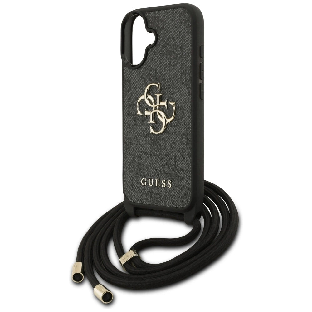 Etui Guess 4G Big Logo Cord Stap Crossbody na iPhone 17 - czarne – zdjęcie 5