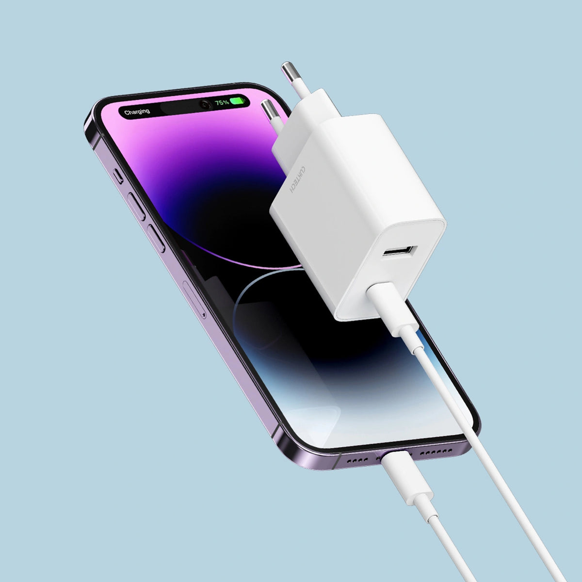 Ładowarka sieciowa Cuktech A19 30 W USB-A + USB-C - biała – zdjęcie 2