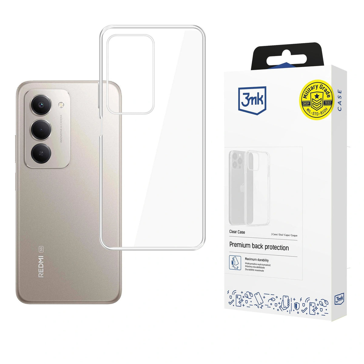 Etui 3mk Clear Case na Xiaomi Redmi 15 5G - przezroczyste