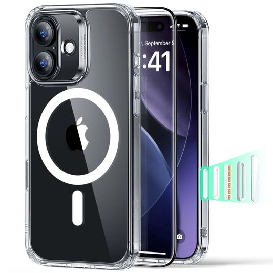 Zestaw ESR Classic Hybrid MagSafe + Szkło na iPhone 17 - przezroczyste