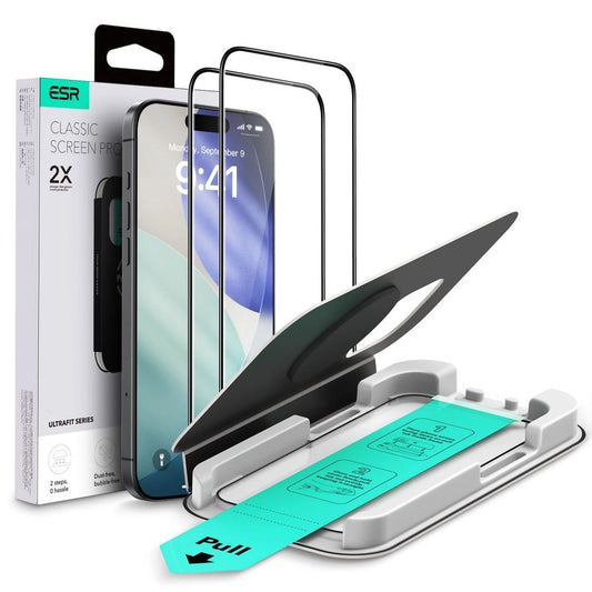 Szkło hartowane ESR UltraFit na iPhone 16 Pro / 17 - przezroczyste