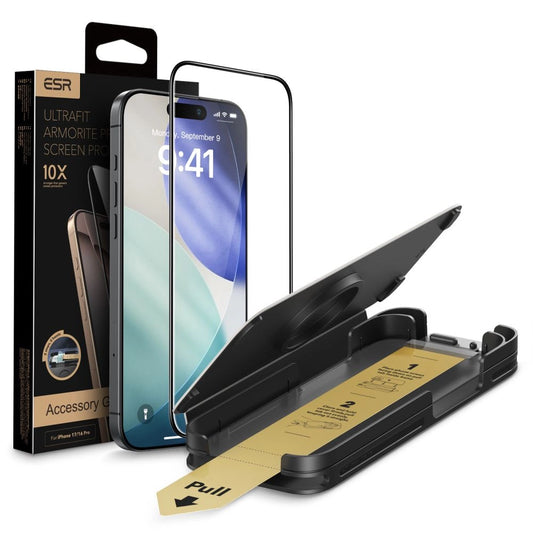 Szkło hartowane ESR UltraFit na iPhone 16 Pro / 17 - przezroczyste
