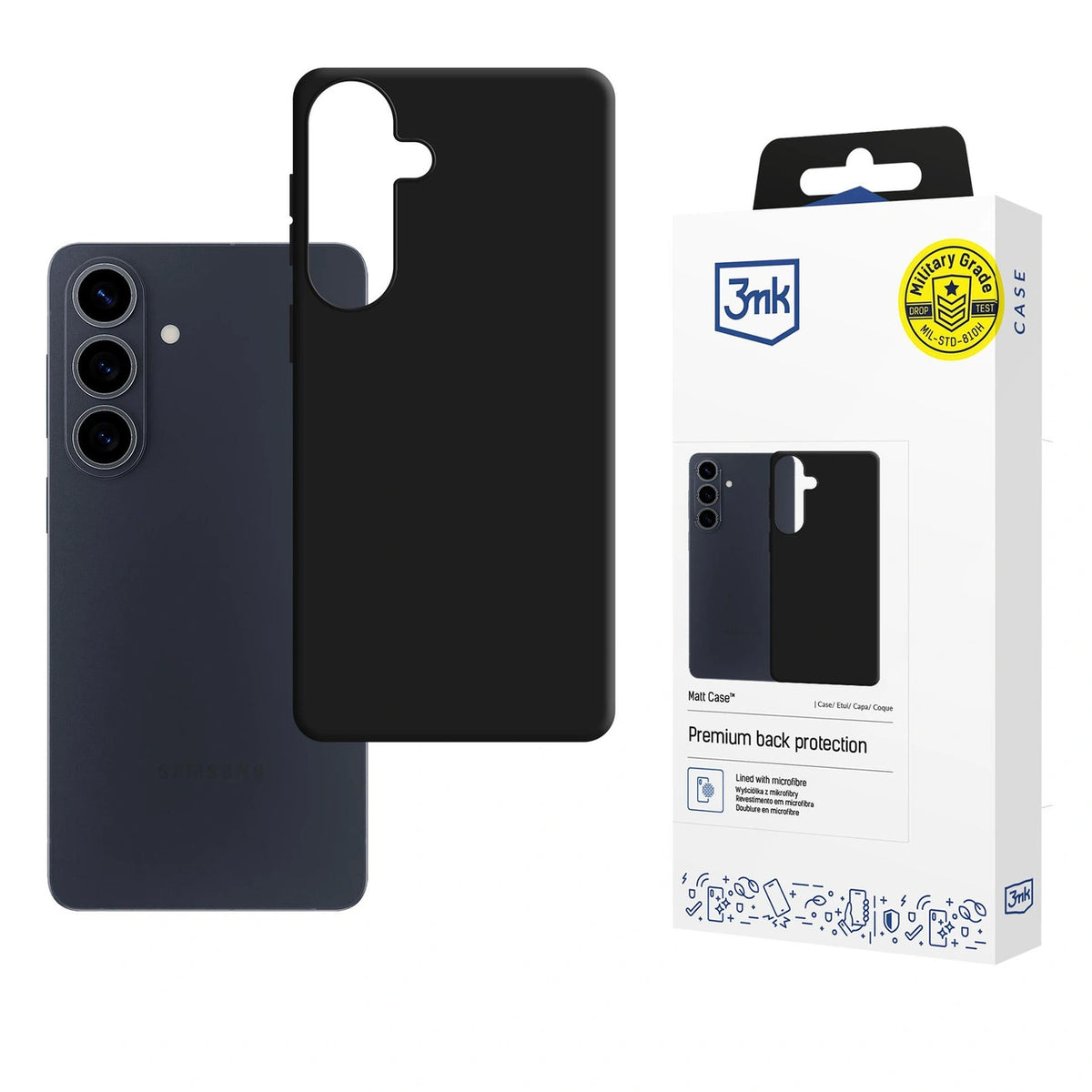 Etui 3mk Matt Case na Samsung Galaxy S26 - czarne matowe