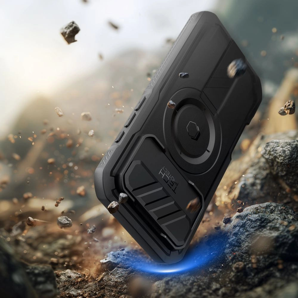 Etui Tech-Protect Kevlar MagSafe na iPhone 17 Air - czarne – zdjęcie 7