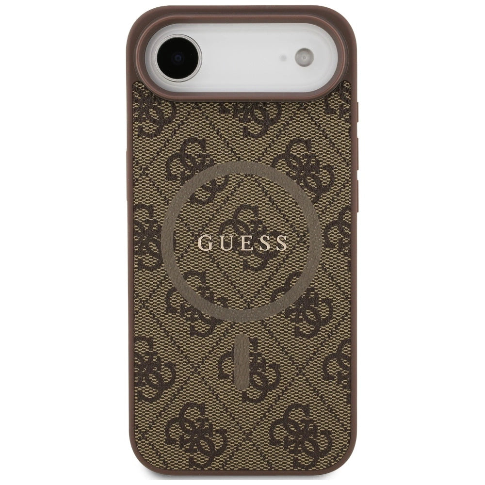 Etui Guess 4G Ring Classic Logo MagSafe na iPhone 17 Air - brązowe – zdjęcie 3