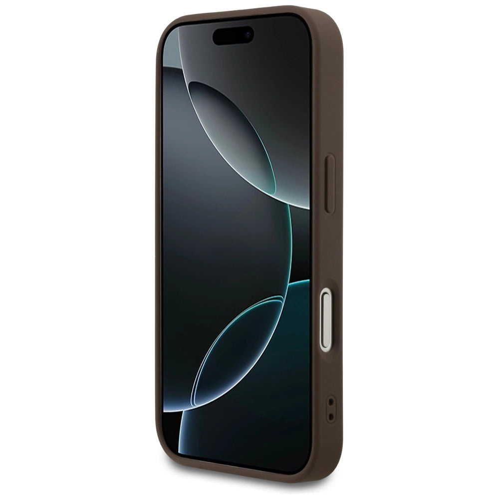 Etui Guess 4G Ring Classic Logo MagSafe na iPhone 17 Pro - brązowe – zdjęcie 5