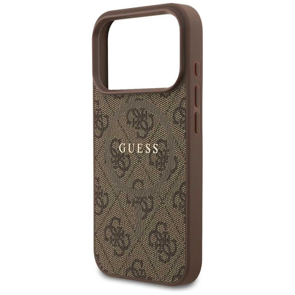 Etui Guess 4G Ring Classic Logo MagSafe na iPhone 17 Pro - brązowe – zdjęcie 6
