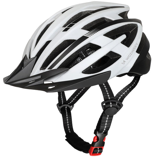 Kask rowerowy MTB Wozinsky z odpinanym daszkiem i tylną lampką USB 54-57