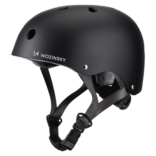 Kask rowerowy BMX/hulajnoga Wozinsky lekki 54-58 cm - czarny
