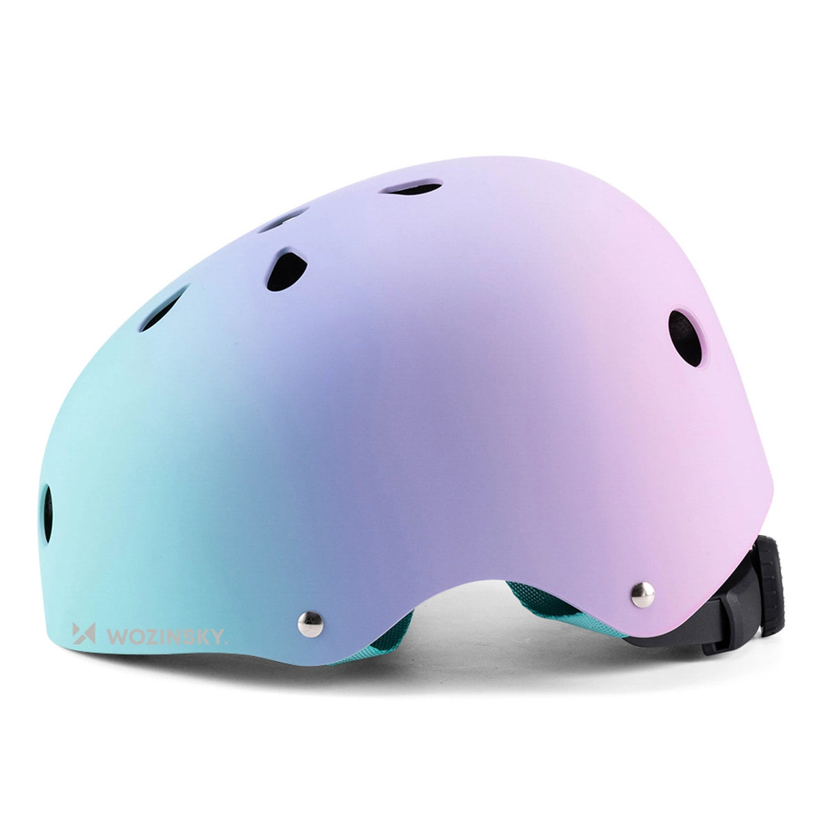 Kask rowerowy BMX/hulajnoga Wozinsky 48-52 cm - gradient różowy – zdjęcie 2