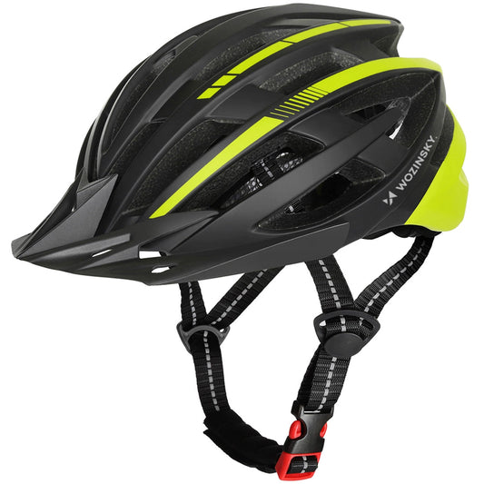 Kask rowerowy MTB Wozinsky z odpinanym daszkiem i tylną lampką USB 57-62