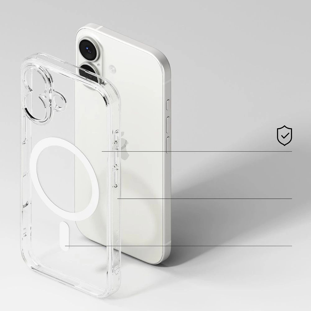 Etui Ringke Fusion Magnetic MagSafe na iPhone 17 - przezroczyste – zdjęcie 4