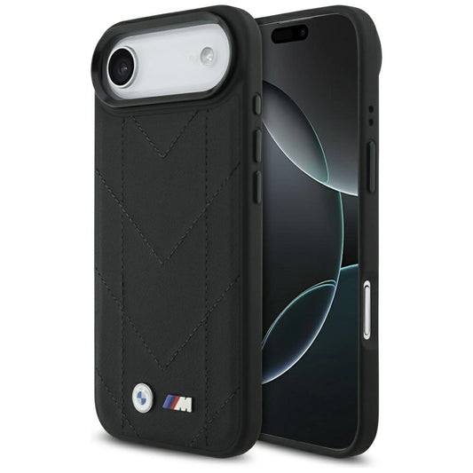 Etui BMW M Quilted Logo MagSafe na iPhone 17 Air - czarne