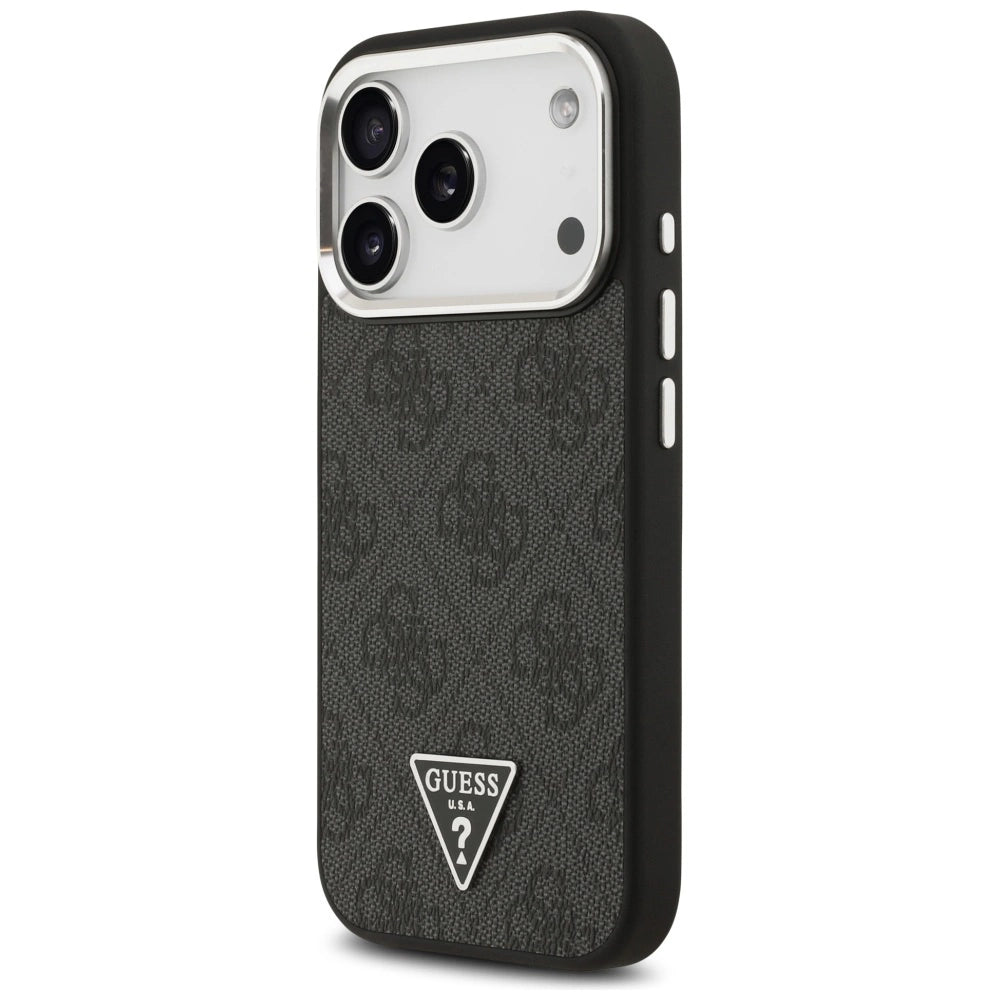 Etui Guess 4G Triangle Logo MagSafe na iPhone 17 Pro - czarne – zdjęcie 2