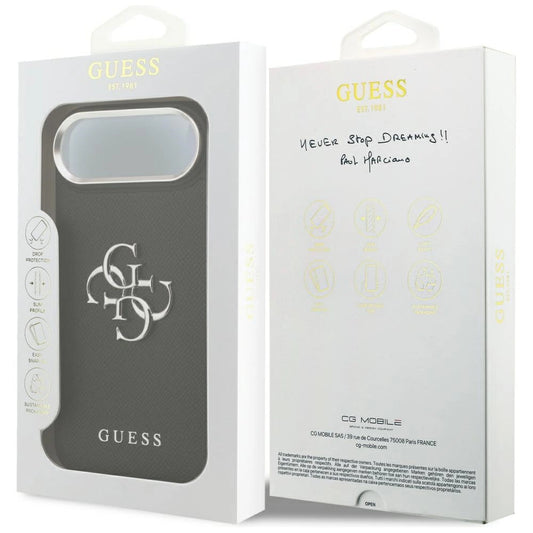Etui Guess Grained Big 4G Classic Logo na iPhone 17 Air - czarne