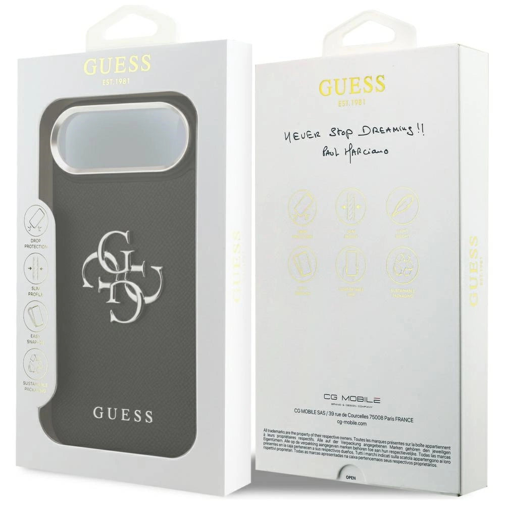 Etui Guess Grained Big 4G Classic Logo na iPhone 17 Air - czarne – zdjęcie 8