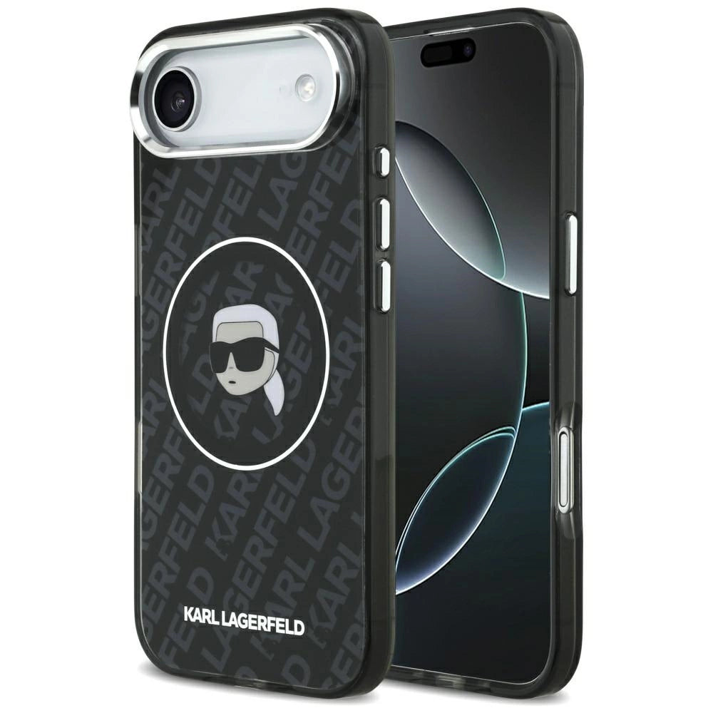 Etui Karl Lagerfeld IML Karl Head Logo MagSafe na iPhone 17 Air - czarne
