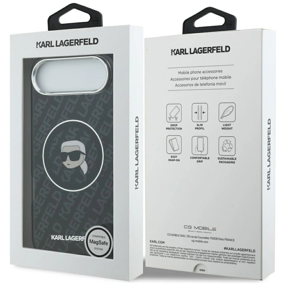 Etui Karl Lagerfeld IML Karl Head Logo MagSafe na iPhone 17 Air - czarne – zdjęcie 8