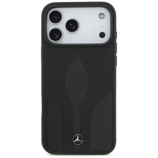 Etui Mercedes Leather The Move MagSafe na iPhone 17 Pro Max - czarne