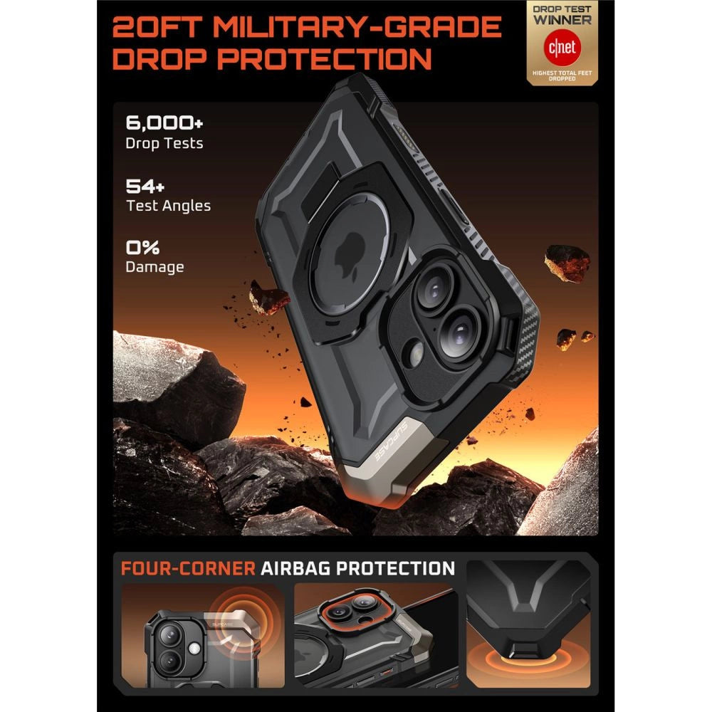 Etui Supcase UB Grip Mag MagSafe na iPhone 17 - czarne – zdjęcie 3