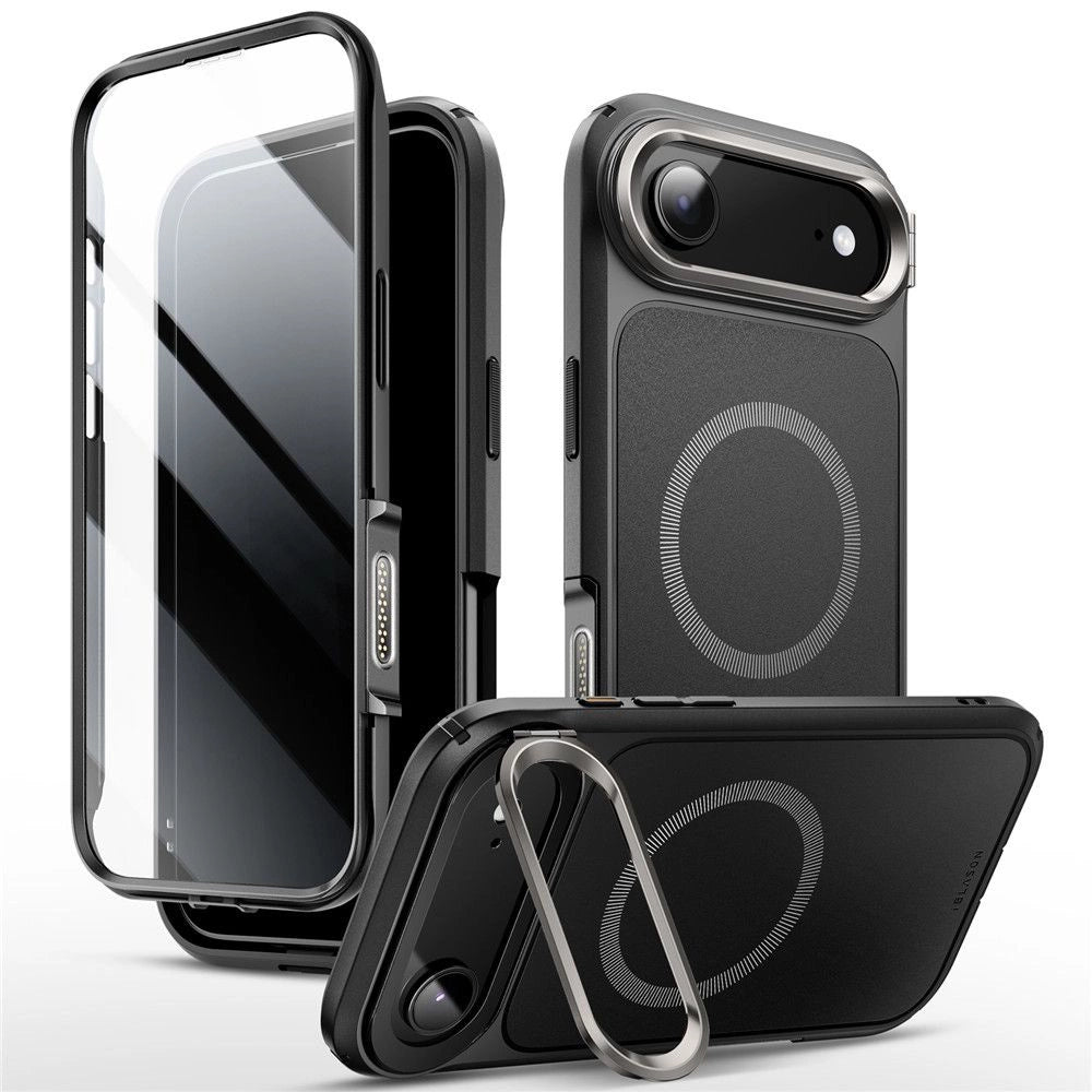Etui Supcase IBLSN Ares Flip Mag MagSafe na iPhone 17 Air - czarne – zdjęcie 2