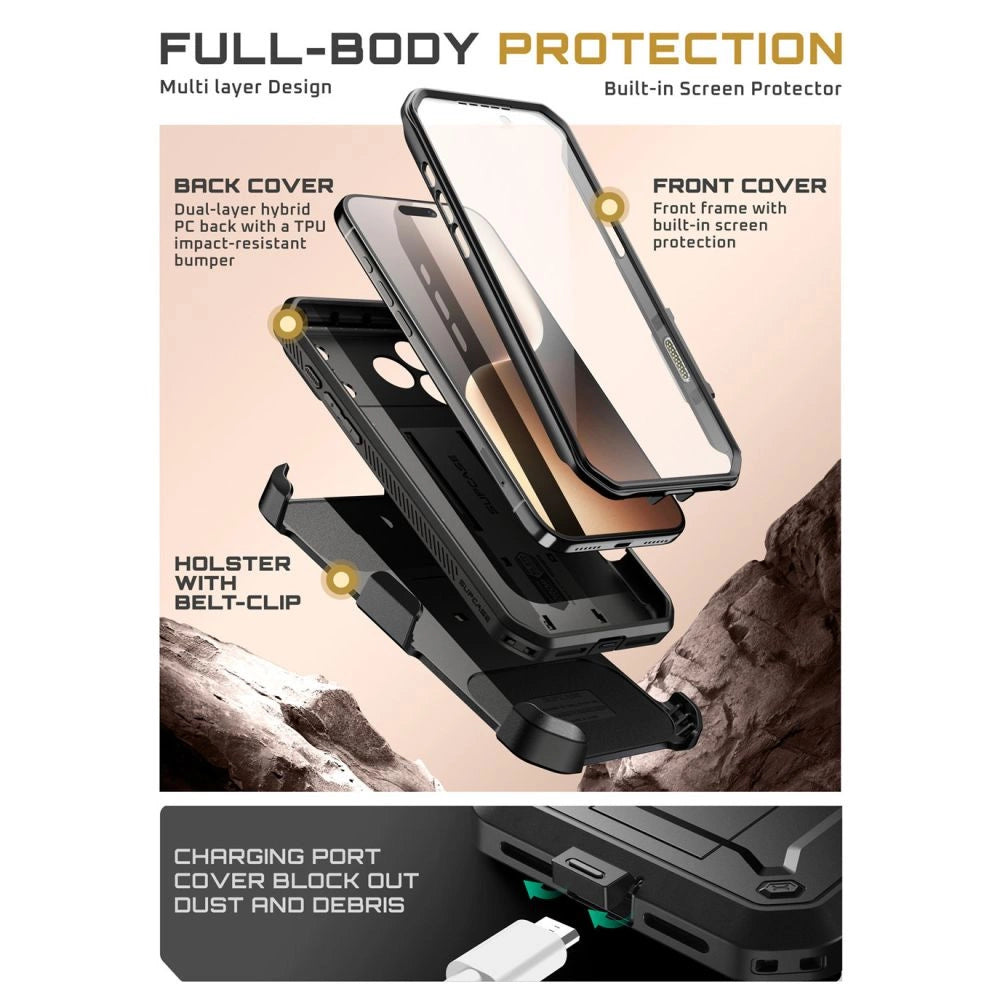 Etui Supcase UB Pro na iPhone 17 Pro Max - czarne – zdjęcie 3