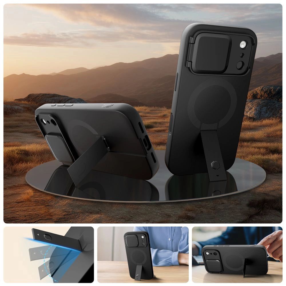 Etui Tech-Protect Kevlar Aura MagSafe na iPhone 17 Pro Max - czarne – zdjęcie 4