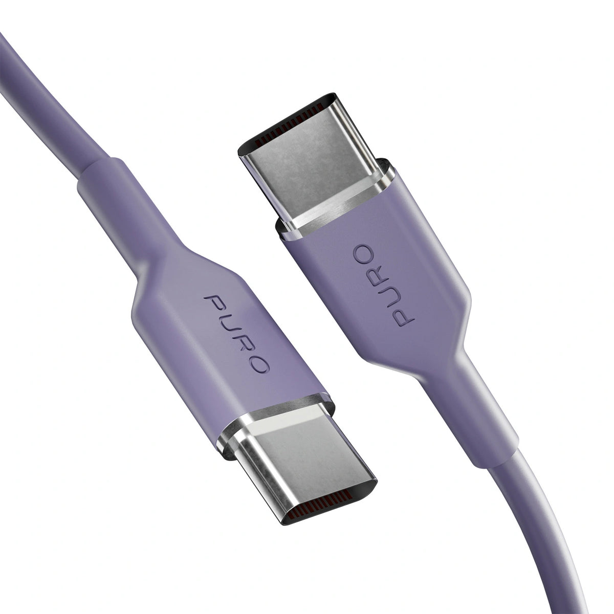 Kabel Puro Icon 60W USB-C - USB-C 1,5m - fioletowy