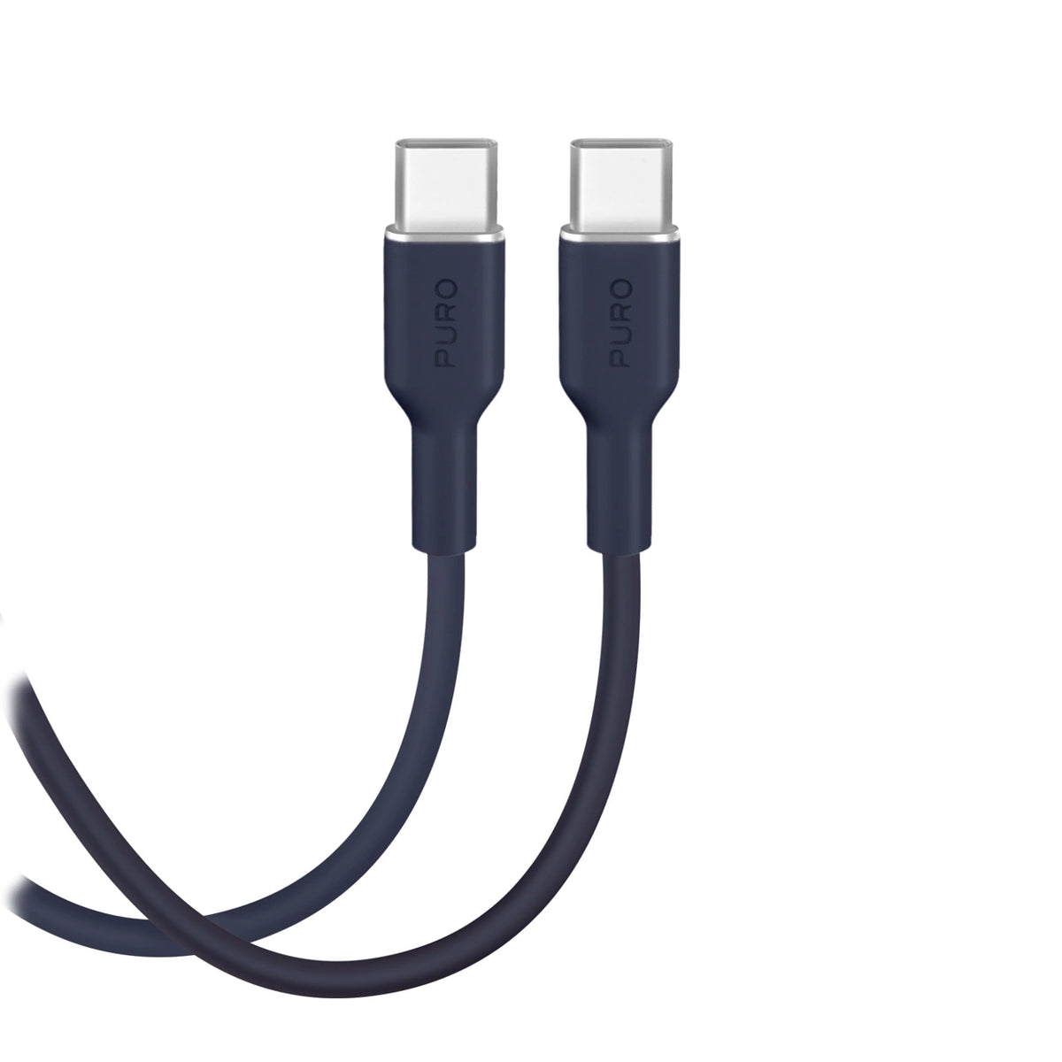 Kabel Puro Icon 60W USB-C - USB-C 1,5m - granatowy – zdjęcie 2