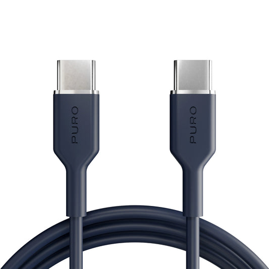 Kabel Puro Icon 60W USB-C - USB-C 1,5m - granatowy